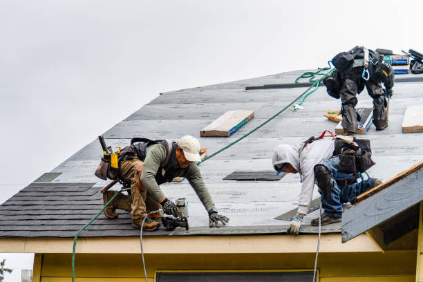 Professional Emergency Roof Repair technician working in Holmes, NY